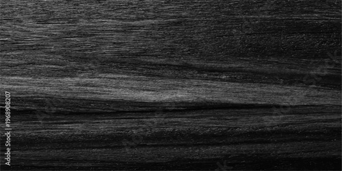 Dark grunge black and white fabric texture with a rough wooden pattern on a vintage natural material surface