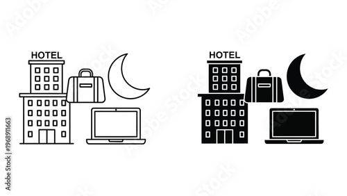 Comparison of hotel work environments during day and night times