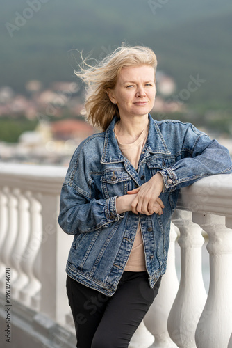 woman on the embankment