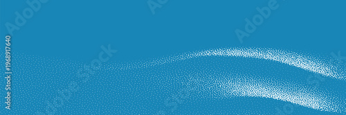 Winter snow scene with 3D white snowdrifts and realistic snowy landscape. Perfect background for holiday designs, featuring ice covered ground and mountain borders.