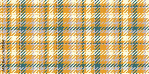 Color twill scotland textile seamless pattern. Fabric texture check tartan plaid of scottish style. Fashion abstract geometric background for cloth, card, fabric. Modern squared ornament.