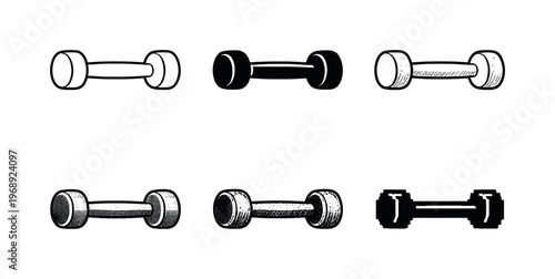 Compact travel dumbbell with slim grip and small rounded weights, ideal for light resistance workouts on the go | Create ONE