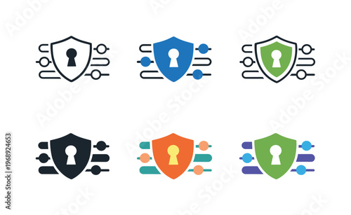 Visual metaphor for regulating digital privileges, depicted as layered sliders intertwined with a protective barrier form,