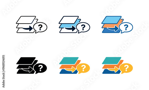 Visual metaphor for accessible application usability depicted as layered panels connected by a guiding arrow and a supportive