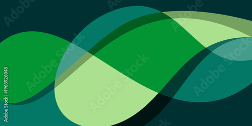 Abstract Background With Elegant Green Color Design Vector Template. Good For Modern Website, Wallpaper, Cover Design