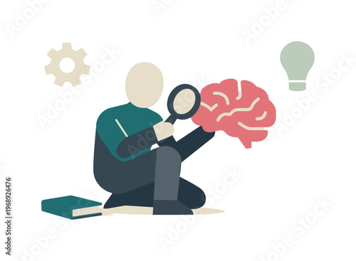 Professional drawing a single workflow element closer while others drift back, beginning focused examination of mental workflow.