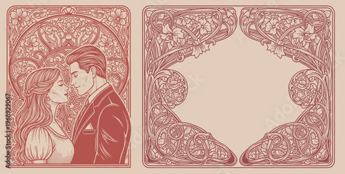 vector illustration set of wedding invitation template design. for greetings cards template, Stationery, Layout, collage, scene designs, event flyers, prints materials