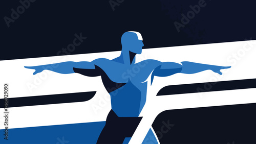 Illustration Of Precision And Strength Concept Vector Design Template