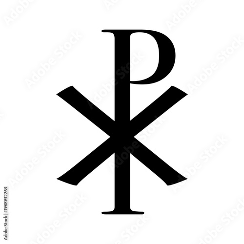 Chi Rho symbol. PX christian Symbol.