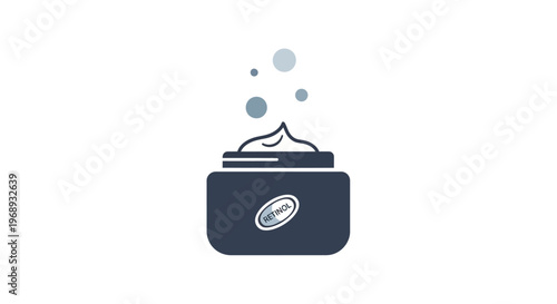 Illustration of a navy blue portable cooler.