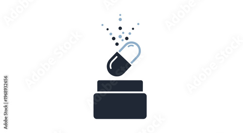 medicine pill coming out of box.
