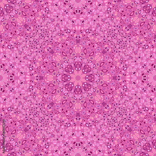 Seamless geometric floral mandala garden pattern background design