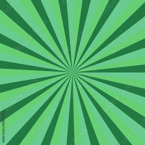 Green ray burst background design