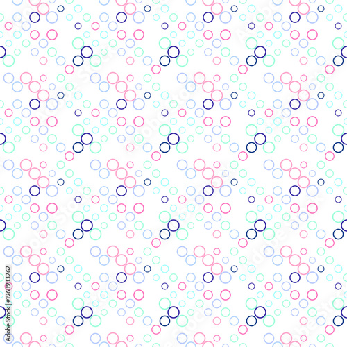 Colorful circle pattern background design - geometrical abstract vector graphic