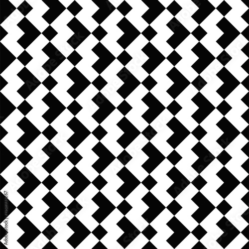 Diagonal pattern background - monochrome repetitive seamless vector illustration