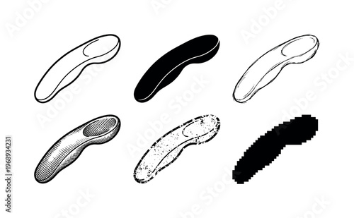 spoon handle, arranged as a clean  Variant 1: clean thin outline, no fill, rounded joins, even stroke.