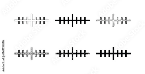 level markings, arranged as a clean  Variant 1: clean thin outline, no fill, rounded joins, even stroke.