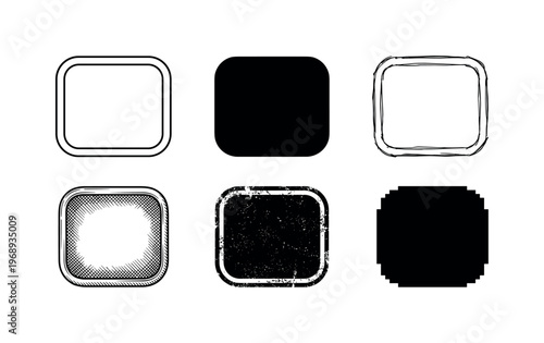 pressing chamber, arranged as a clean  Variant 1: clean thin outline, no fill, rounded joins, even stroke.