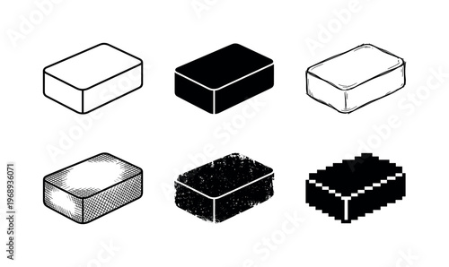sponge body, arranged as a clean  Variant 1: clean thin outline, no fill, rounded joins, even stroke.
