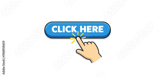Click here icon with hand pointer clicking.
