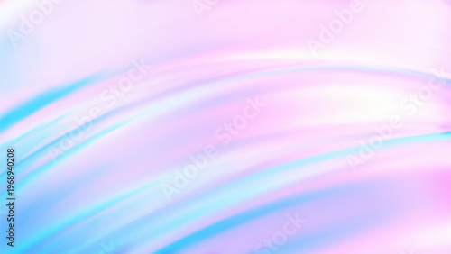 Blue pink gradient background. Abstract pink spring sky. Aurora borealis gradation color. Rainbow wave pattern. Iridescent hologram gradient foil. Watercolor blur texture. Vector mesh illustration
