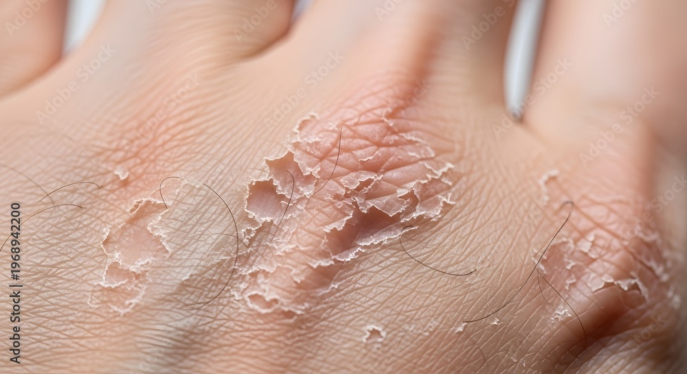 Fototapeta premium Severe Dry and Peeling Skin on Hand
