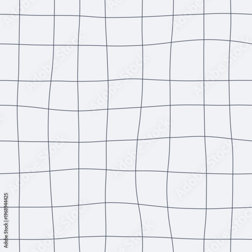 Flowing slate pen strokes forming loose woven gauze grid. Seamless cool slate hand drawn crosshatch texture. Organic freehand pen background perfect for spa stationery and water-themed design.