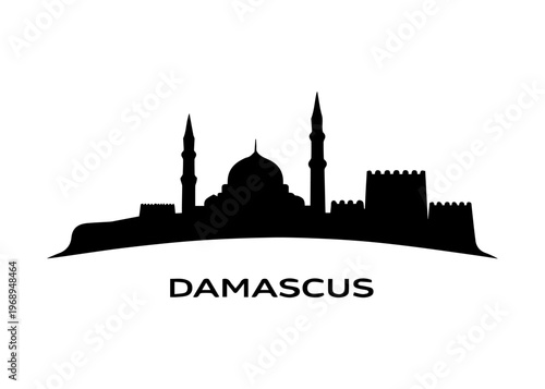 Damascus city skyline
Vector city skyline on a white background