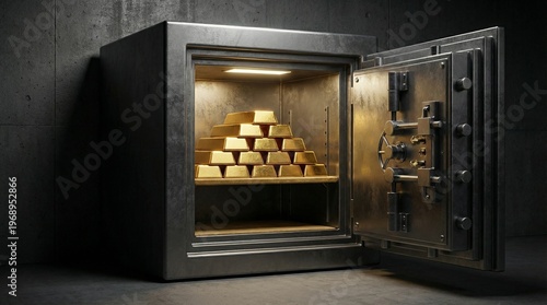 Secure gold investment concept