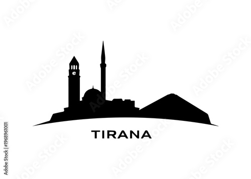 Tirana city skyline
Vector city skyline on a white background