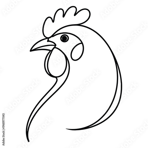 vector illustration of a chicken