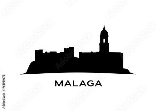 Malaga city skyline
Vector city skyline on a white background