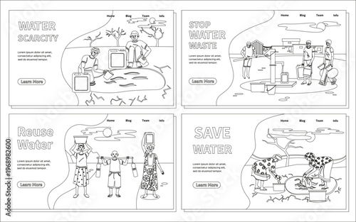 Save Water Websites Set