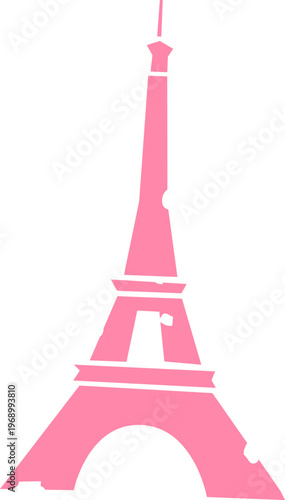 Eiffel Tower Silhouette Vintage Grunge