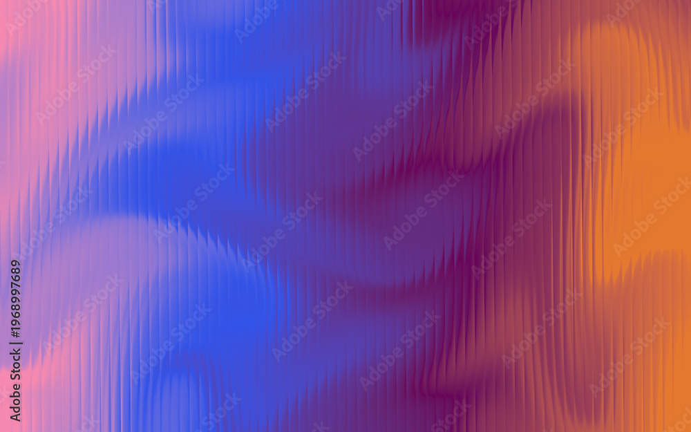 Obraz premium Abstract Blurred Gradient Background with Vertical Ripples, Vibrant Color Transition from Pink to Orange