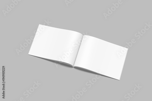 Landscape Magazine Mockup Blank Modern