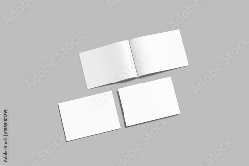 Landscape Magazine Mockup Blank Modern