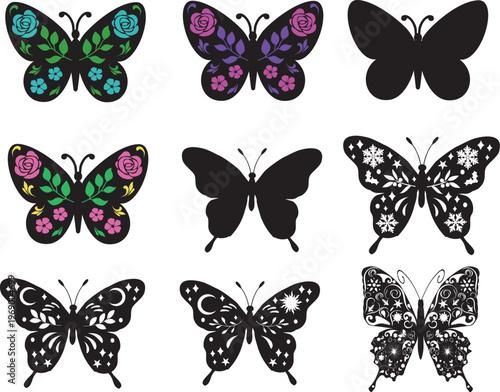 Vector Butterflies Bundle