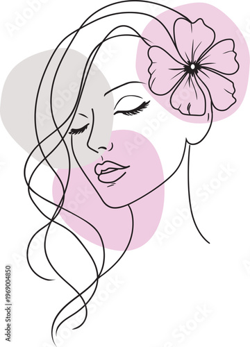 Woman Line art vector