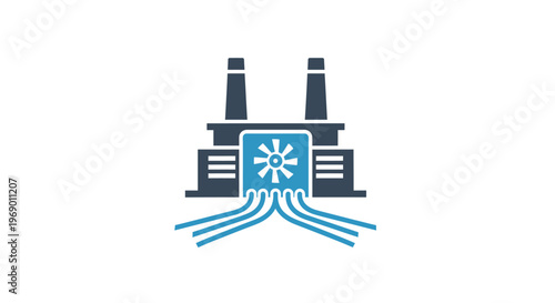 Industrial Factory Air Conditioning System.