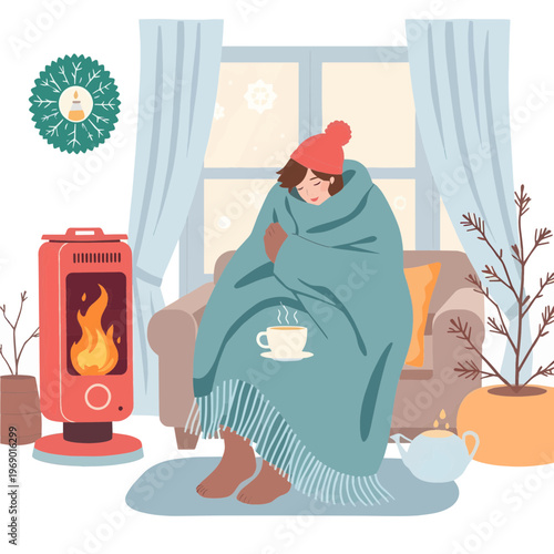 woman in winter clothes