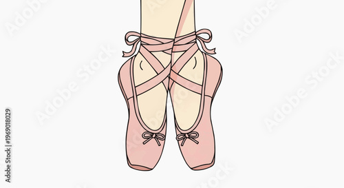 Ballet pointe shoes, the essence of grace and poise