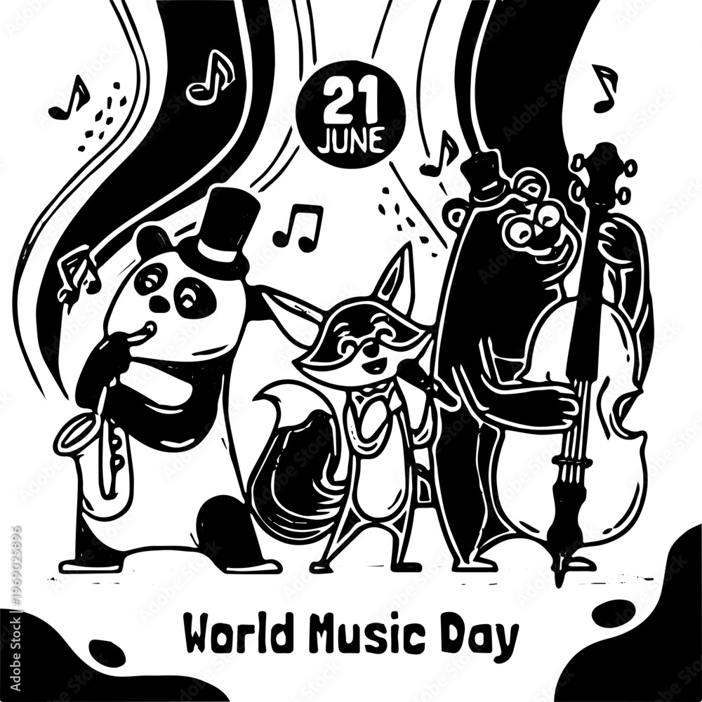 Obraz premium World music day 