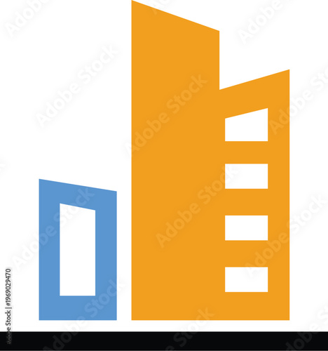 modern building architecture graphic design