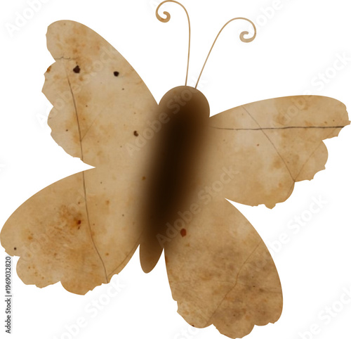 Butterfly Scrapbooking Cutout Vintage Paper