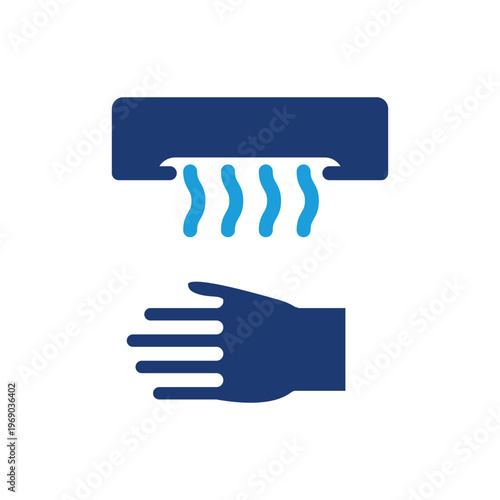 hand dryer colored icon vector design good for web or mobile app