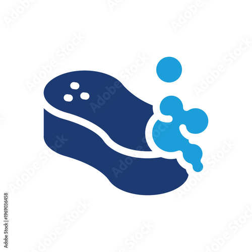 sponge with foam colored icon vector design good for web or mobile app