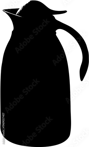 vector illustration of  ice thermos