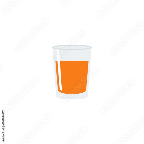 A clear glass filled with a refreshing orange beverage, perfect for a healthy lifestyle
