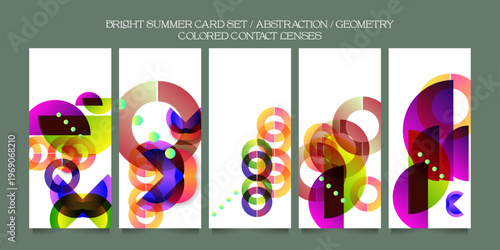 Set geometric colors fluid shapes eps 10. Flowing and liquid abstract gradient background for banner, poster or book. Vector design